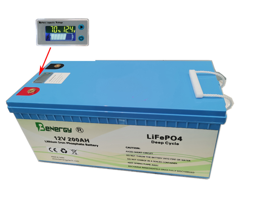 Paket Baterai Lithium 200Ah Lifepo4 12V Isi Ulang Untuk Tata Surya RV